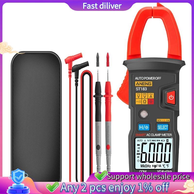 ST183 Digital Clamp Meter 6000 นับ CLAMP Meter True RMS มัลติมิเตอร์ AC DC แรงดันไฟฟ้าเครื่องทดสอบคว