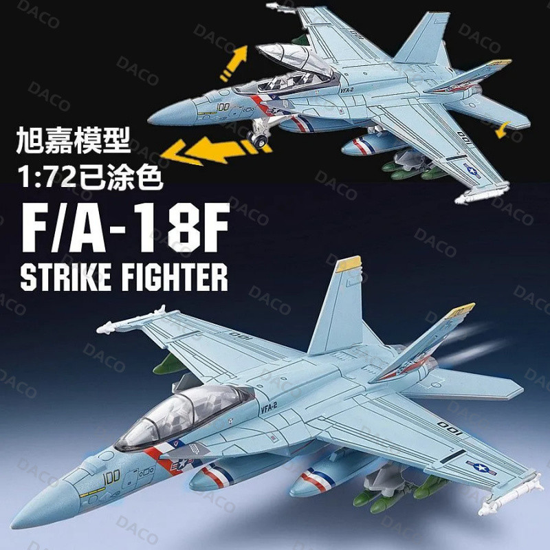 [F/A-18 Super Hornet] 1: 72 ความแม่นยําสูง F18 Fighter Bounty Hunter Bumblebee F14 My Neighbor Tomcat F22 B2 F35 SU35 SU57 A10 Warthog โจมตีเครื่องบิน XJ-อเมริกันทหารเครื่องบินจําลองเฮลิคอปเตอร์อาวุธของเล่น-12