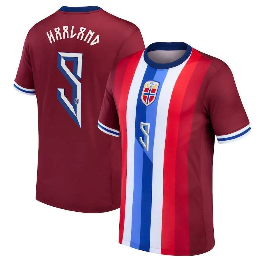 Summer Style ฤดูใบไม้ร่วงผู้ชายเสื้อ Erling Haaland นอร์เวย์ทีมชาติบ้านใหม่ Jersey Unisex แขนสั้น Un