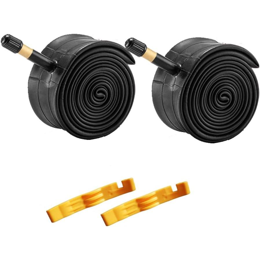 แพ็ค 2 จักรยานเสือภูเขาจักรยานยางใน 26x1.9/2.125 A/V48mm Schrader วาล์วใช้งานร่วมกับ 26 x 1.9 26 x 2