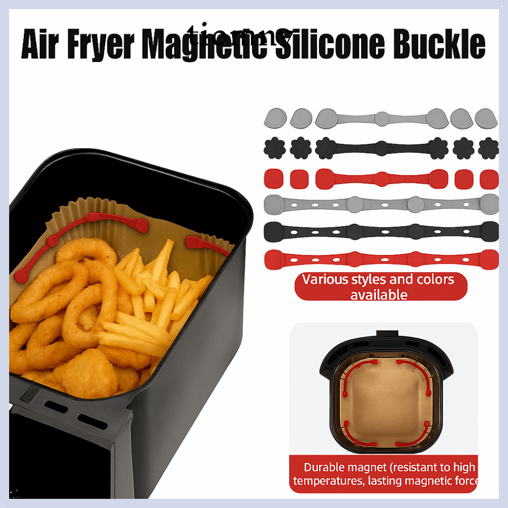 TIOMNVTH Air Fryer Magnetic Silicone Buckle,Reusable Non-Scratch Design Air Fryer MagnetsสําหรับParc