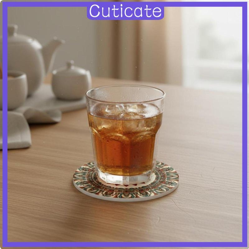 [CUTICATE] แผ่นรองจานแบบโบฮีเมียน Non Slip Bohemian type Drink Mat 12CM Classical