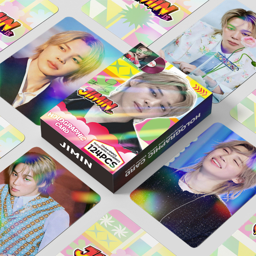 พร้อมสต็อก 124 Laser Photocards Park Jimin JIMIN อัลบั้ม JIMIN MUSE Star Photocard LOMO Flashcard