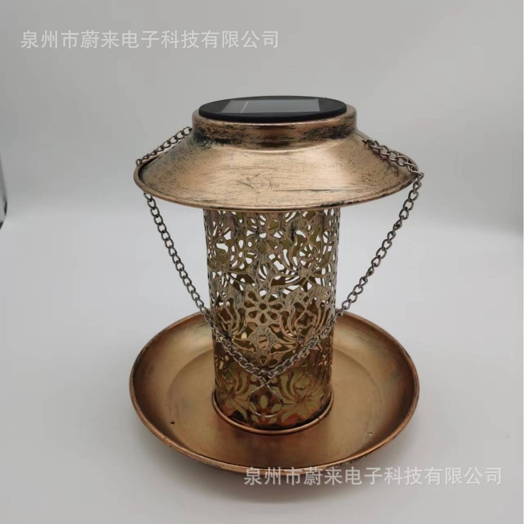 Tonghost Anti-Squirrel Iron Bird Feeder แขวนกลางแจ้งโลหะ Bird Feeder Courtyard Garden Wild Bird Feed