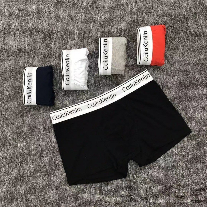 Street Wear ชุดชั้นในชายผ้าฝ้ายผู้ชาย Boxer ชุดชั้นในชาย Head Item No. กางเกงชั้นใน White Edge N8
