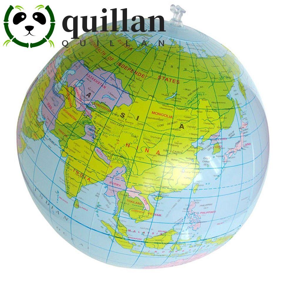 QUILLAN Globe Giant English Gift Beach Ball PVC การศึกษา 16 นิ้ว 40 ซม.แผนที่โลก