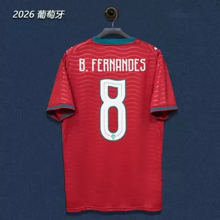 2026 World Football Cup เสื้อโปรตุเกส Player Edition พิมพ์หมายเลข C Luo No. 7 B Feeball Fan Player Edition C Luo Jersey