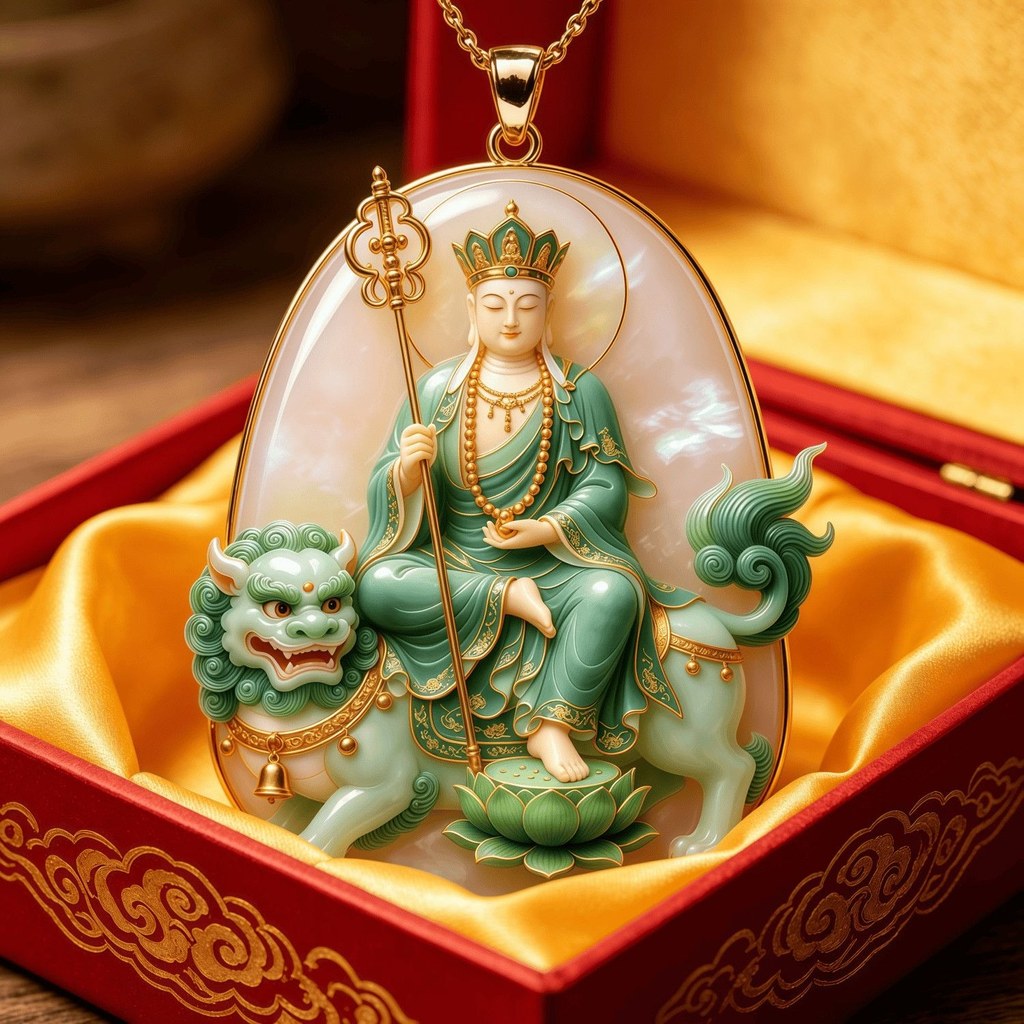 Jizo Great Wish Amulet สร้อยคอจี้โลหะ Blessing Guardian Fuze ออกแบบยาวรู้สึกเพื่อนครอบครัว