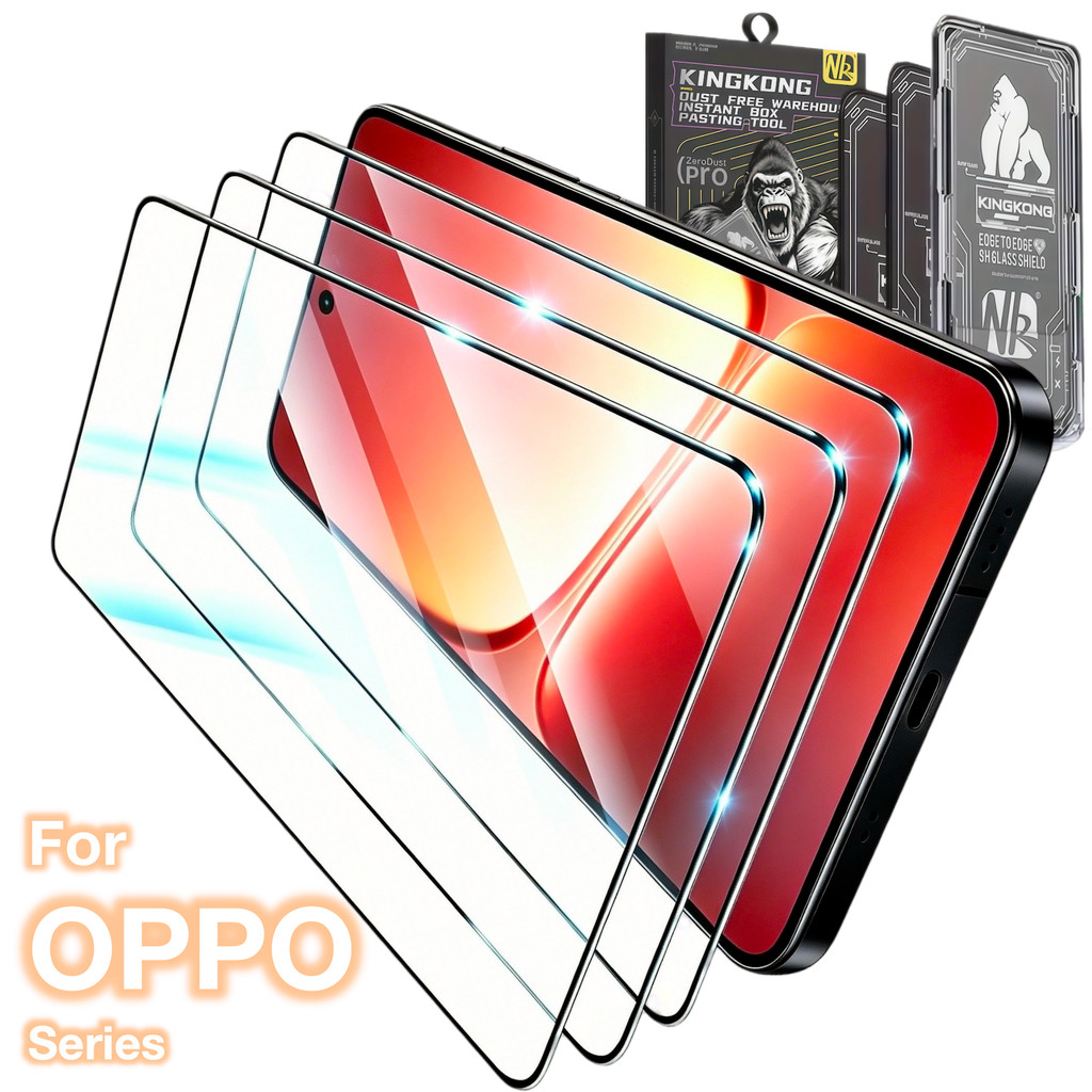 3 ชิ้น HD แก้วสําหรับ OPPO Reno 16 Pro 15 15C 14 13 13F 12F 12 Fs Pro ค้นหา X9 Ultra A6 A5 กระจกนิรภัยป้องกันหน้าจอไม่มีฝุ่นมือถือ 9H