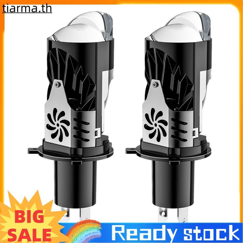 TIARMA 2 ชิ้น H4 เลนส์ LED ไฟหน้ารถหลอดไฟรถ H4 LED ไฟหน้า H4 Mini โปรเจคเตอร์ LED สําหรับหน้ารถจักรย