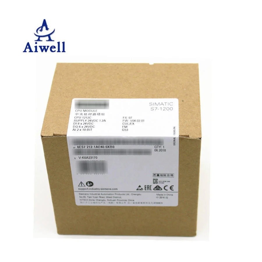 KX8R Siemens PLC Simatic S71200 S7 1200 S7-1200 1212C DC/DC/RLY 1200 1212 CPU PLC Programming Contro