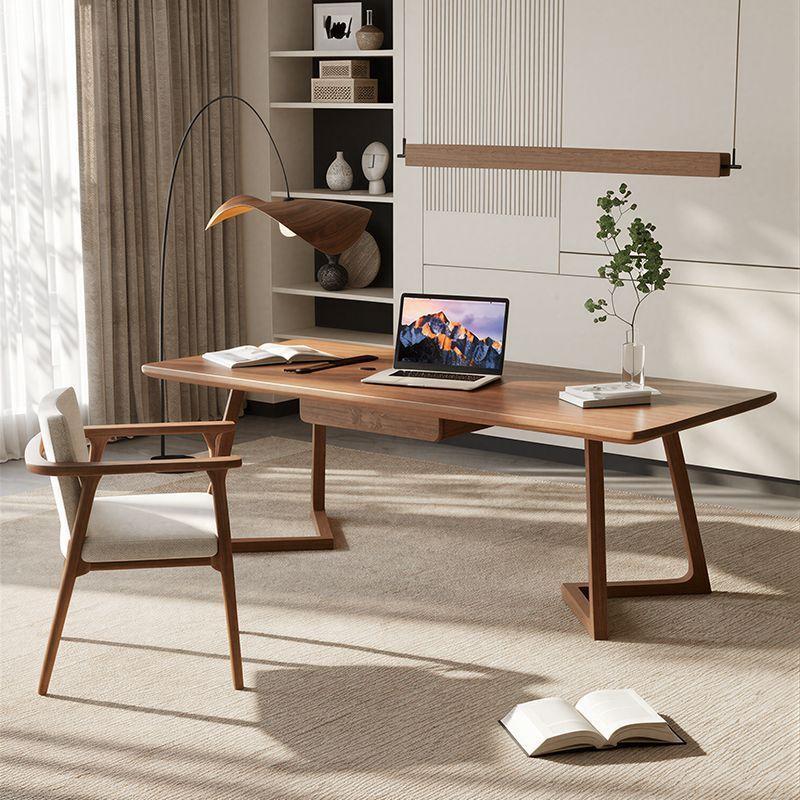 Solid wood table, computer desk, office desk, writing desk, dining table, rectangular straight workb
