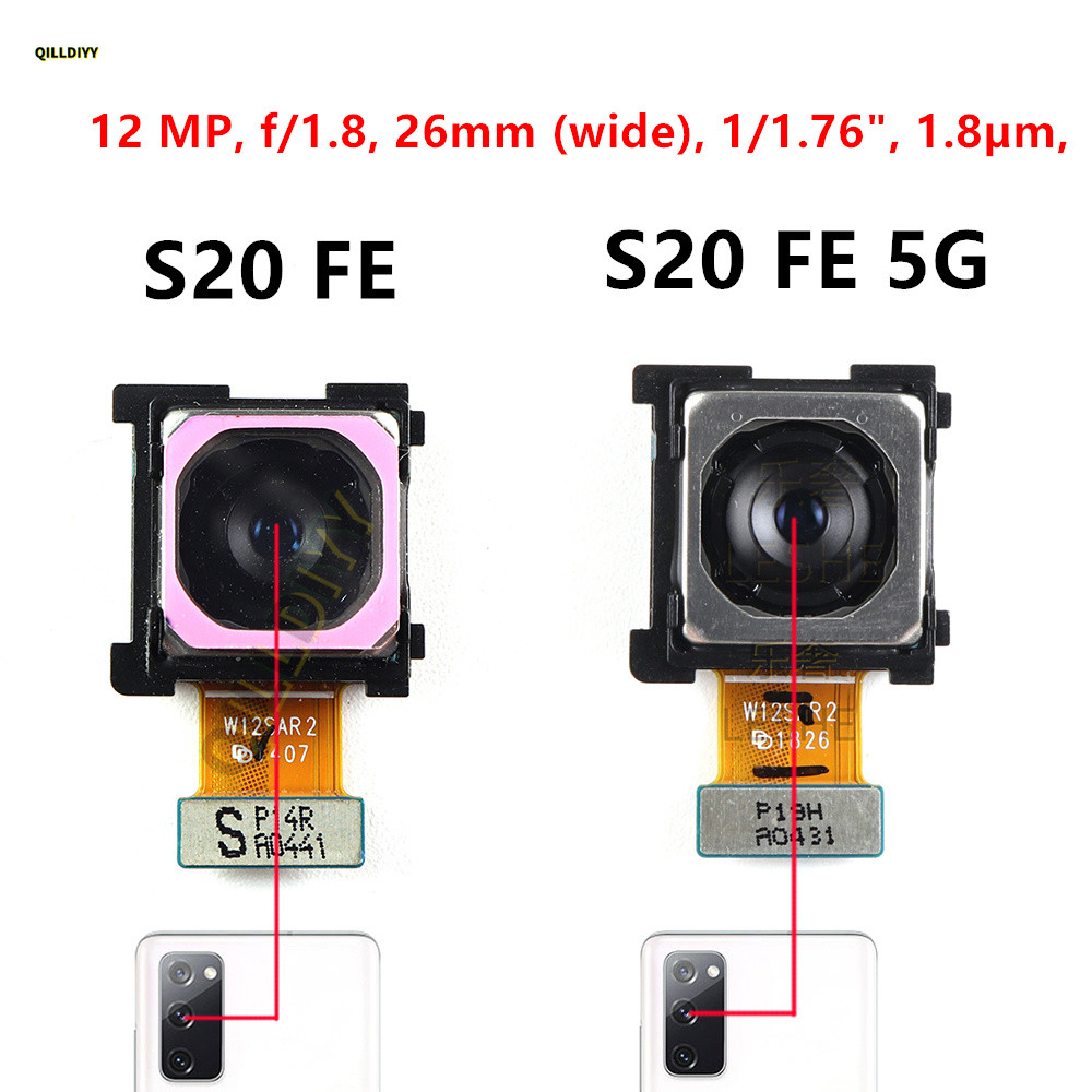 12MP หลักกล้องด้านหลังสําหรับ Samsung Galaxy S20 FE 4G 5G SM-G780 G781 G780F G781B G781V ด้านหลังโมด