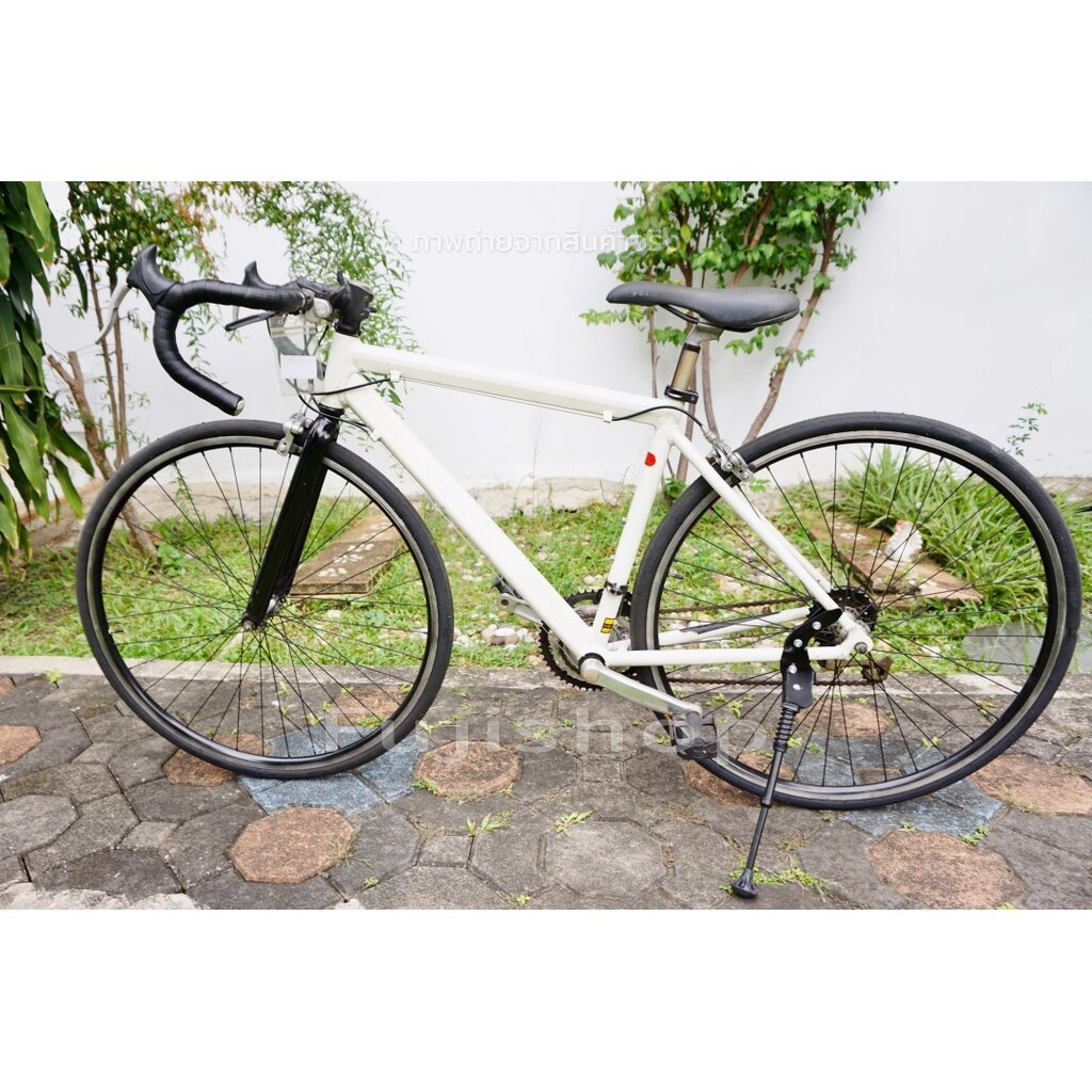 จักรยานเสือหมอบญี่ปุ่น - ล้อ 700x28C - เกียร์สับคอ 3x7 (21 สปีด) - อลูมิเนียม - Size 45 - สีขาว [จัก