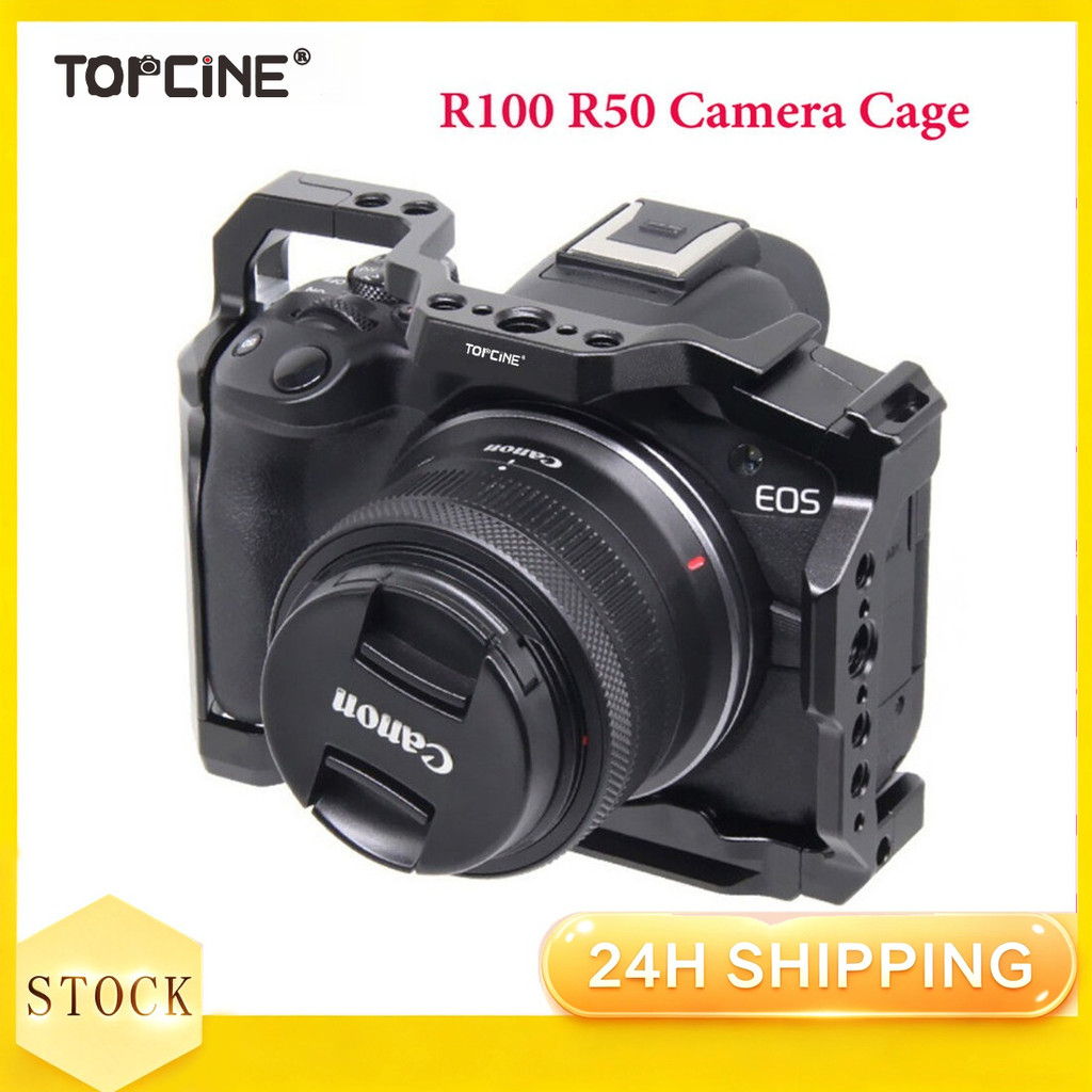 Topcine R50 กล้องสําหรับ Canon EOS R50/R100, Video Shooting Cage Rig Filming อุปกรณ์เสริม 3/8 Arri L