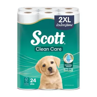 SCOTT กระดาษชำระ รุ่น Clean Care XXL (แพ็ค 24 ม้วน)