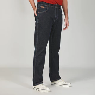 WRANGLER กางเกงยีนส์ผู้ชาย เอวกลาง ทรงเข้ารูป ทรง Texas Slim รุ่น WR F125MTESF08 สียีนส์เข้ม