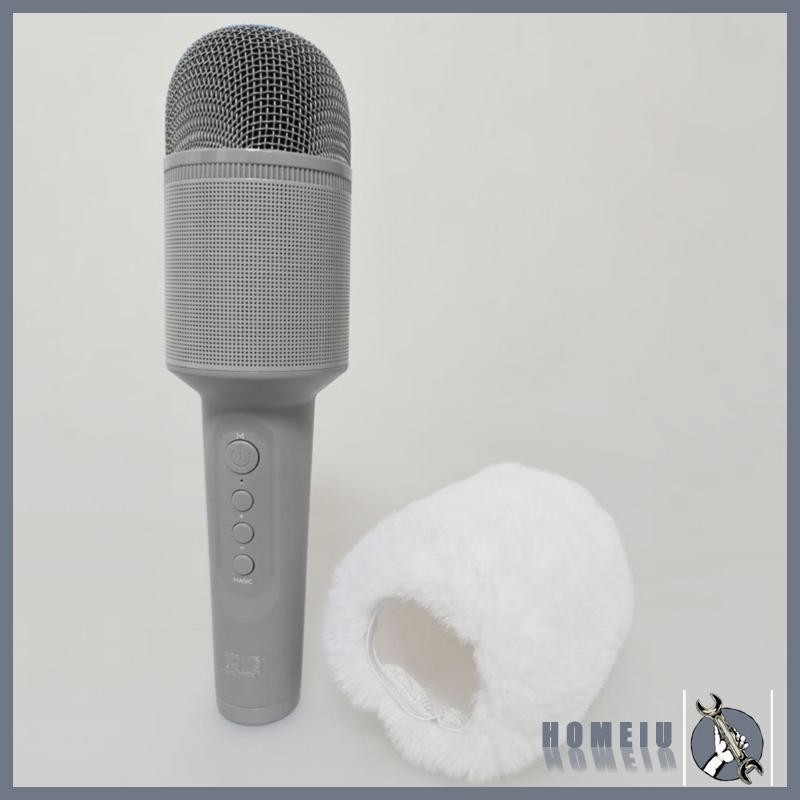 HOMEIU Mic Wind Muff Windscreen สําหรับ MC8 Mic สําหรับสัมภาษณ์ Podcasts Voice Dictation