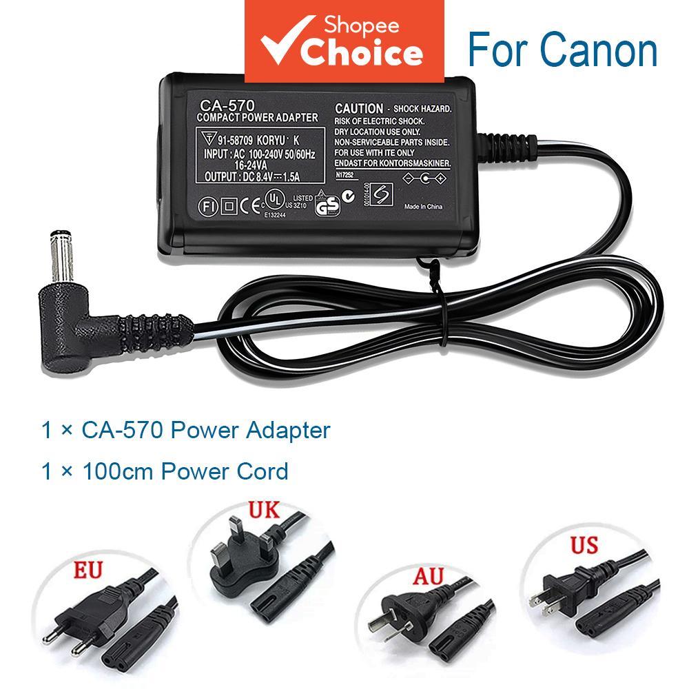 Ca-570 อะแดปเตอร์/เครื่องชาร์จสําหรับ Canon R60 ZR65MC ZR70MCDC10 DC100 DC19 DC20 DC21 Legria Hf G30