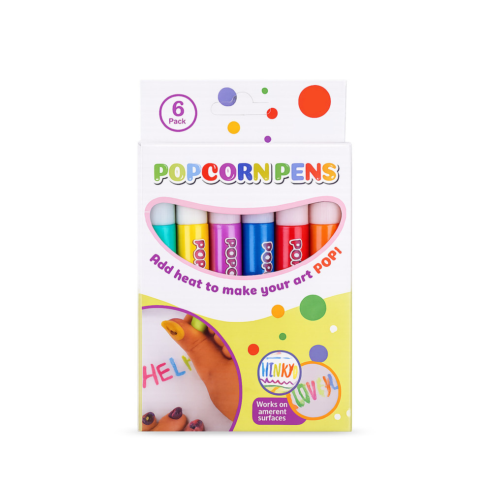 3D Popcorn Puffy Paint Pens Smooth Easy Coloring DIY Notebook Greeting Card Craft Decor