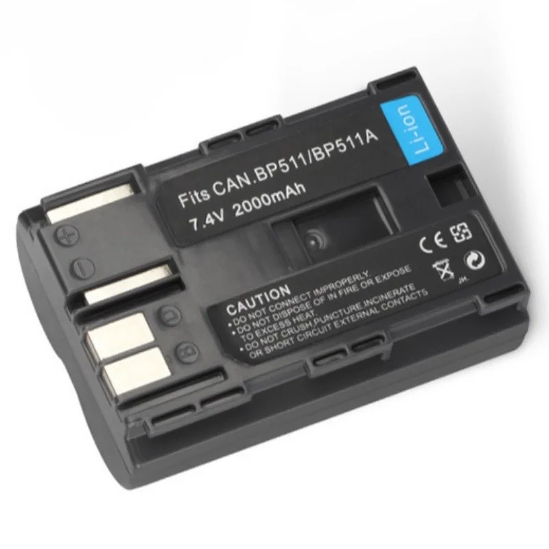 BP-511 BP 511 BP511 BP511A แบตเตอรี่กล้องสําหรับ Canon EOS 40D 300D 5D 20D 30D 1D 10D D30 50D D60 20
