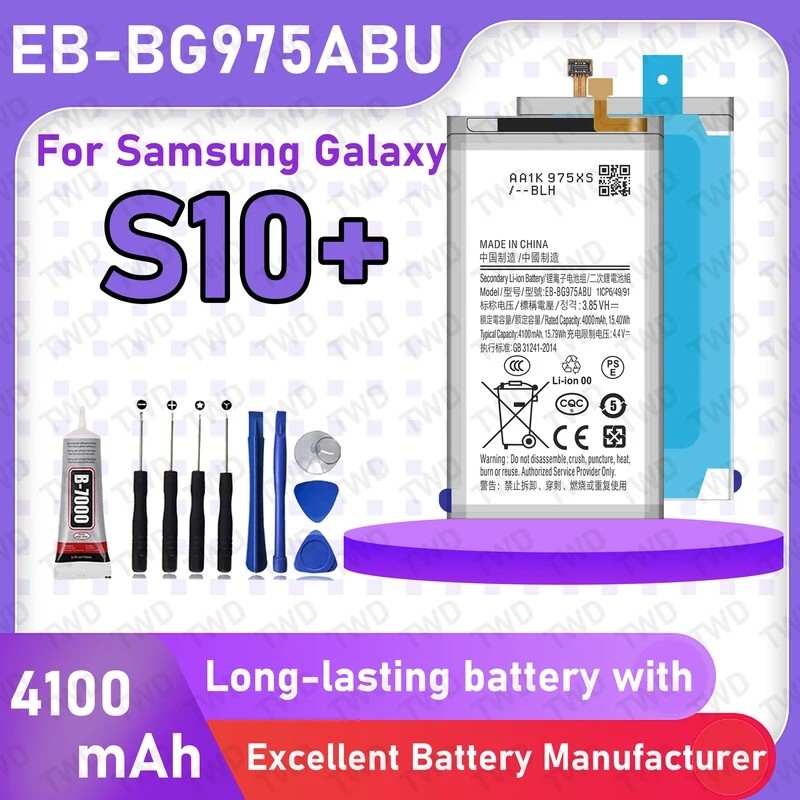 EB-BG975ABU แบตเตอรี่ความจุขนาดใหญ่สําหรับ Samsung Galaxy S10 PLUS/SM-G975F/SM-G975U/SM-G975W แบตเตอ