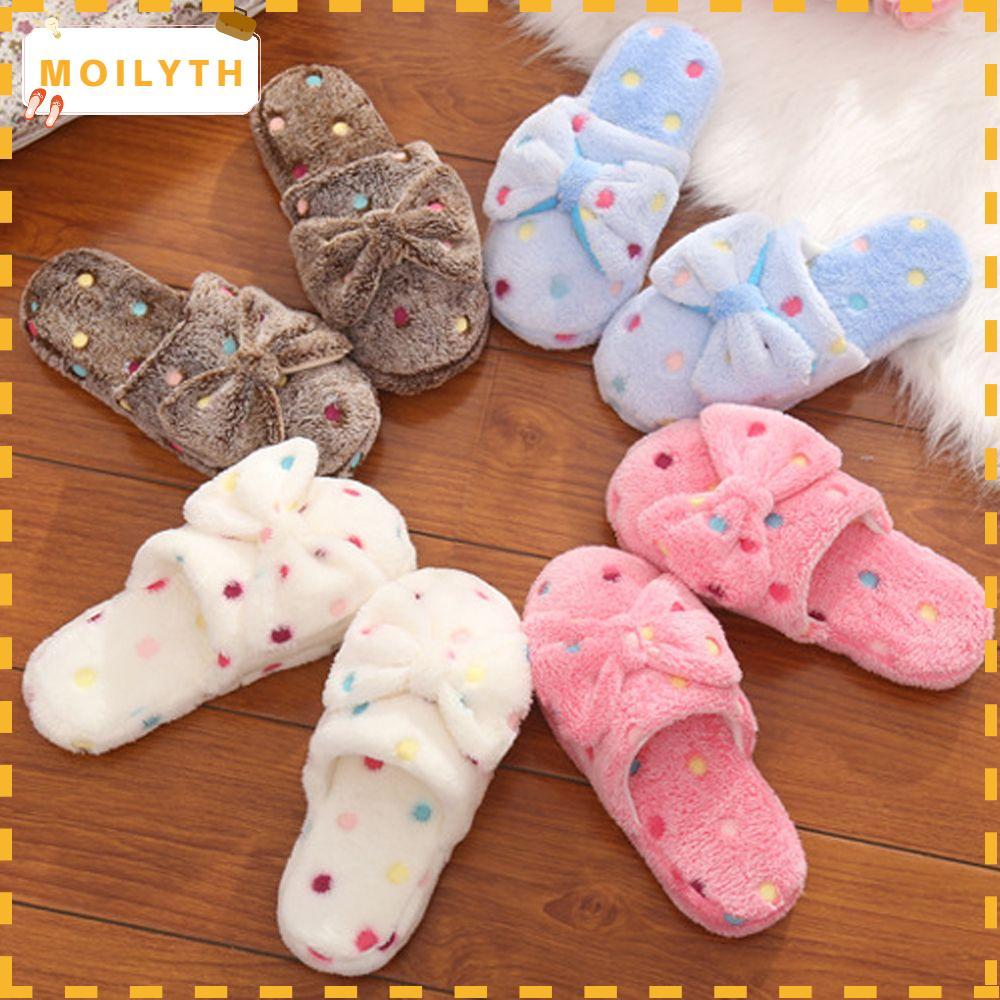 MOILYTH Home Shoes Warm Winter Non-slip Ladies