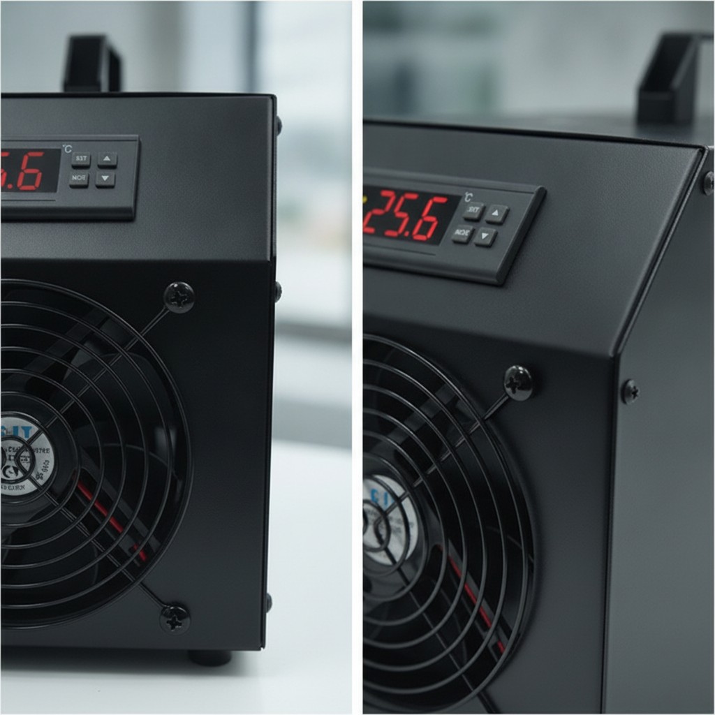 พิพิธภัณฑ์สัตว์น้ํา Chiller ถังน้ําดิจิตอล Chiller Aquarium Water Cooler Thermostatic อัตโนมัติสําหร