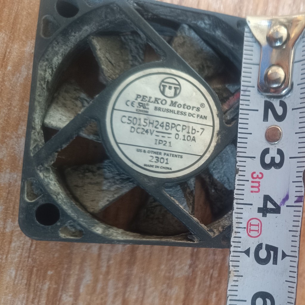 พัดลมระบายความร้อนอินเวอร์เตอร์ Parco C5015H24BPCP1B-7 5 ซม. 24V 0.10A
