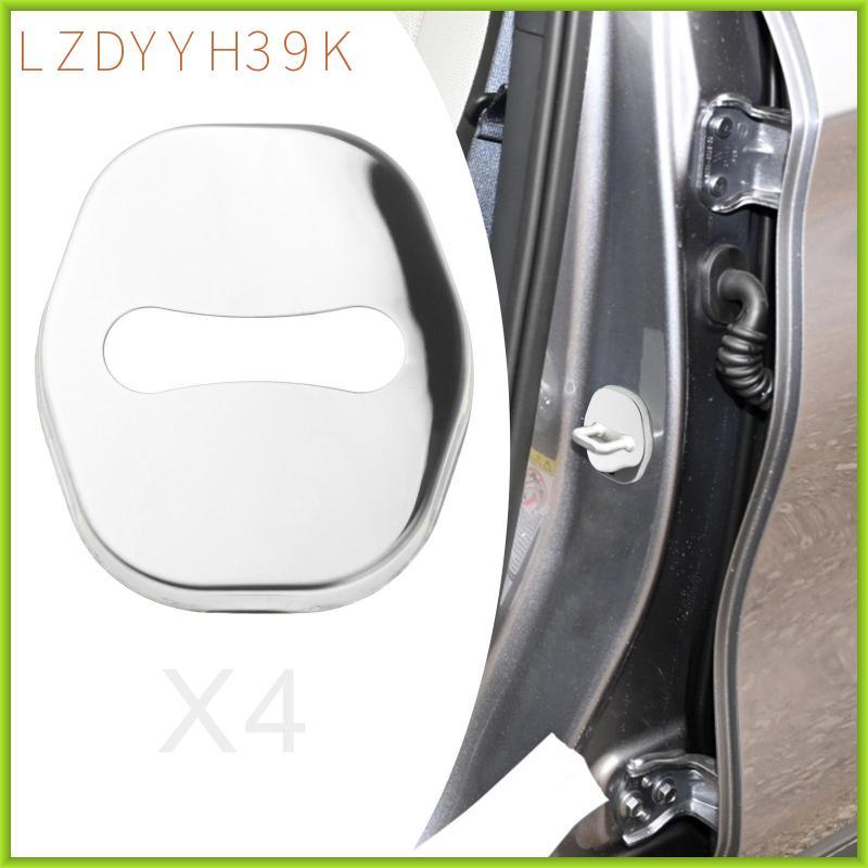 [lzdyyh39k] 2-5 แพ็ค 4 ชิ้นรถล็อคประตู Striker ฝาครอบตกแต่งโลหะสําหรับ Byd Yuan Plus Atto 3