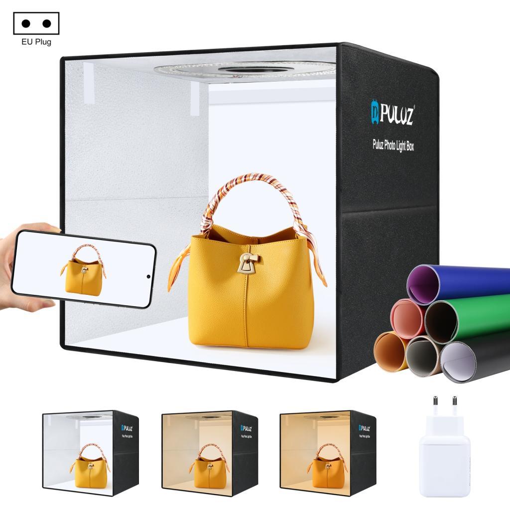 Youpins PULUZ PU5051 50 ซม./19.7in พับไฟ LED เต็นท์เดสก์ท็อปสตูดิโอถ่ายภาพกล่อง 30W Softbox 200 ชิ้น