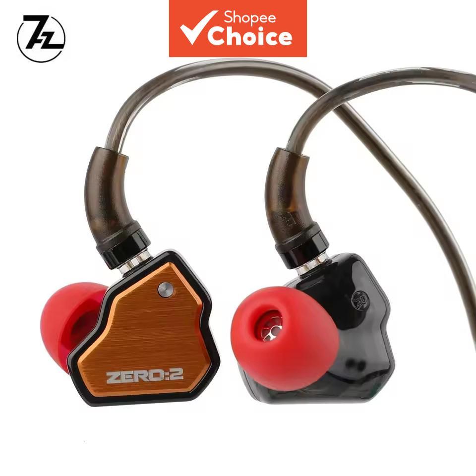 7Hz X Crinacle Zero 2 หูฟังแบบมีสาย HiFi IEM 10 มม.แบบไดนามิก zero2 สายหูฟังสําหรับเล่นเกม OFC หูฟัง