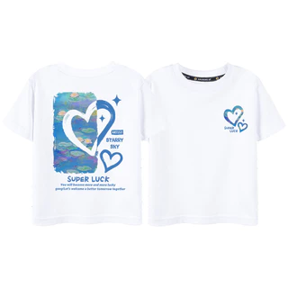 🔥พร้อมส่ง&COD🔥RINA STUDIO🔥 2026เสื้อยืดคู่ครอบครัว ลายหัวใจ พิมพ์หน้าหลัง มีไซส์เด็กและผู้ใหญ่