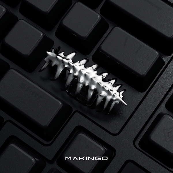 Original Keycap Makio สินค้ารูปทรงพิเศษ Holding Face Worm Original Keycap ที่กําหนดเองโลหะ Keycap กล