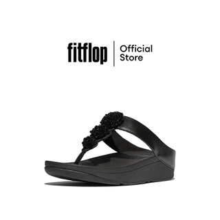 FITFLOP FINO BEADIE-BUTTON METALLIC รองเท้าแตะแบบหูหนีบผู้หญิง รุ่น IU1-565 สี BLACK