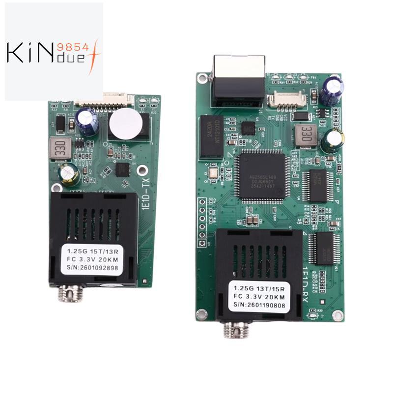 FC Singlemode Fiber 1310nm/1550nm 1 IP Ethernet Video over Fiber Optic Converter 20Km, TTL 460Kbps พ