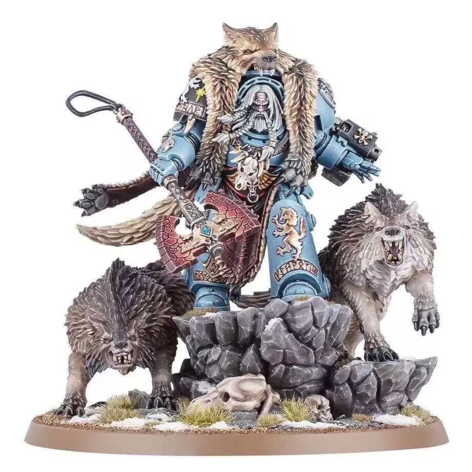 Space Wolf Wolf King Logan Resin White Model (เวอร์ชั่นมาตุภูมิระบายสีไม่ได้)