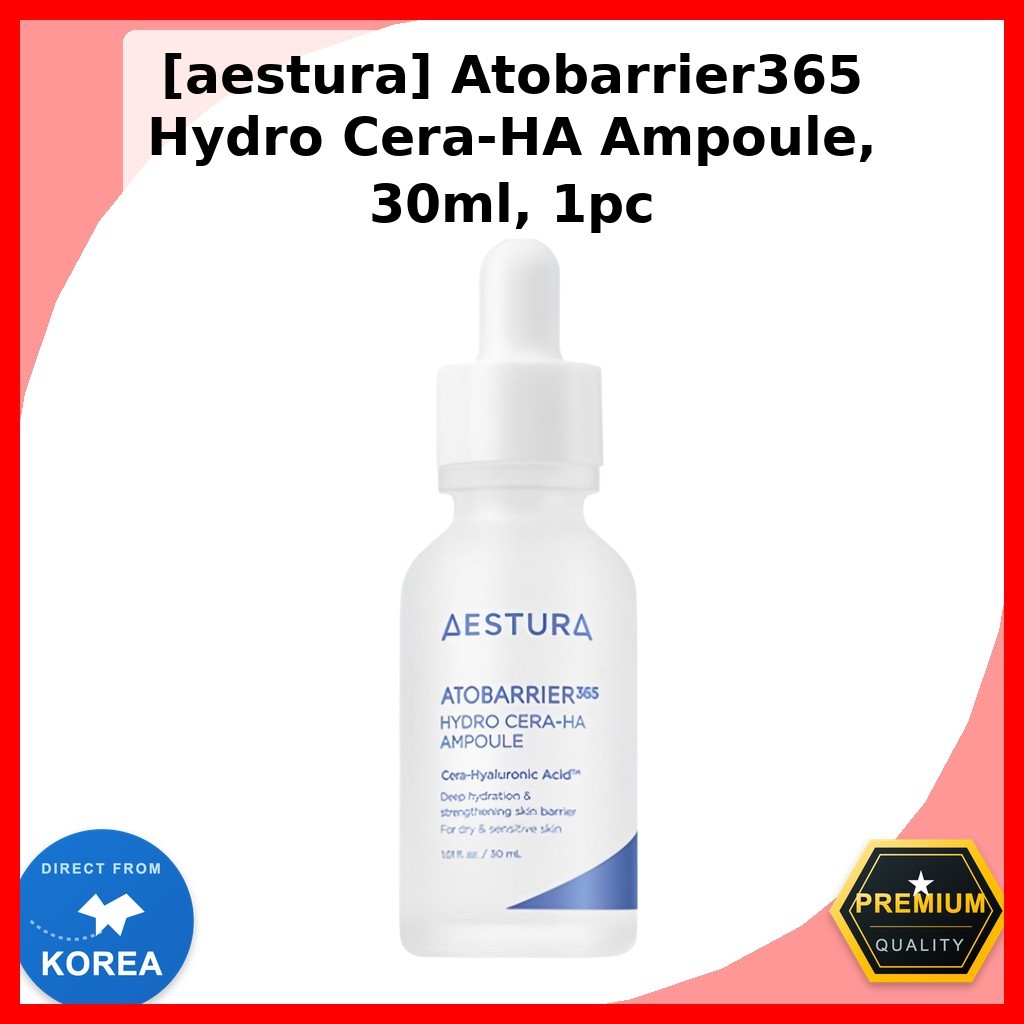 [aestura] Atobrier365 Hydro Cera-HA Ampoule, 30ml, 1pc / Korean Ampoule / Moisture Retention by Stud