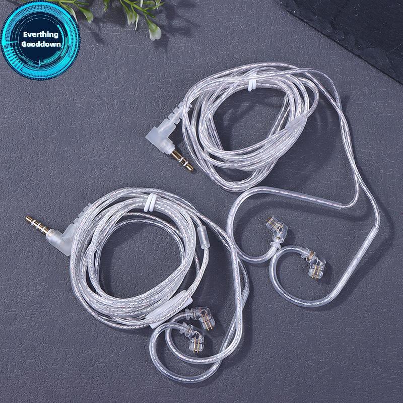 EVERTHING 3.5 มม.2PIN In Ear หูฟังแบบมีสาย KZ Silver Plated KZ หูฟังสายอัพเกรดพร้อมไมโครโฟน KZ หูฟัง
