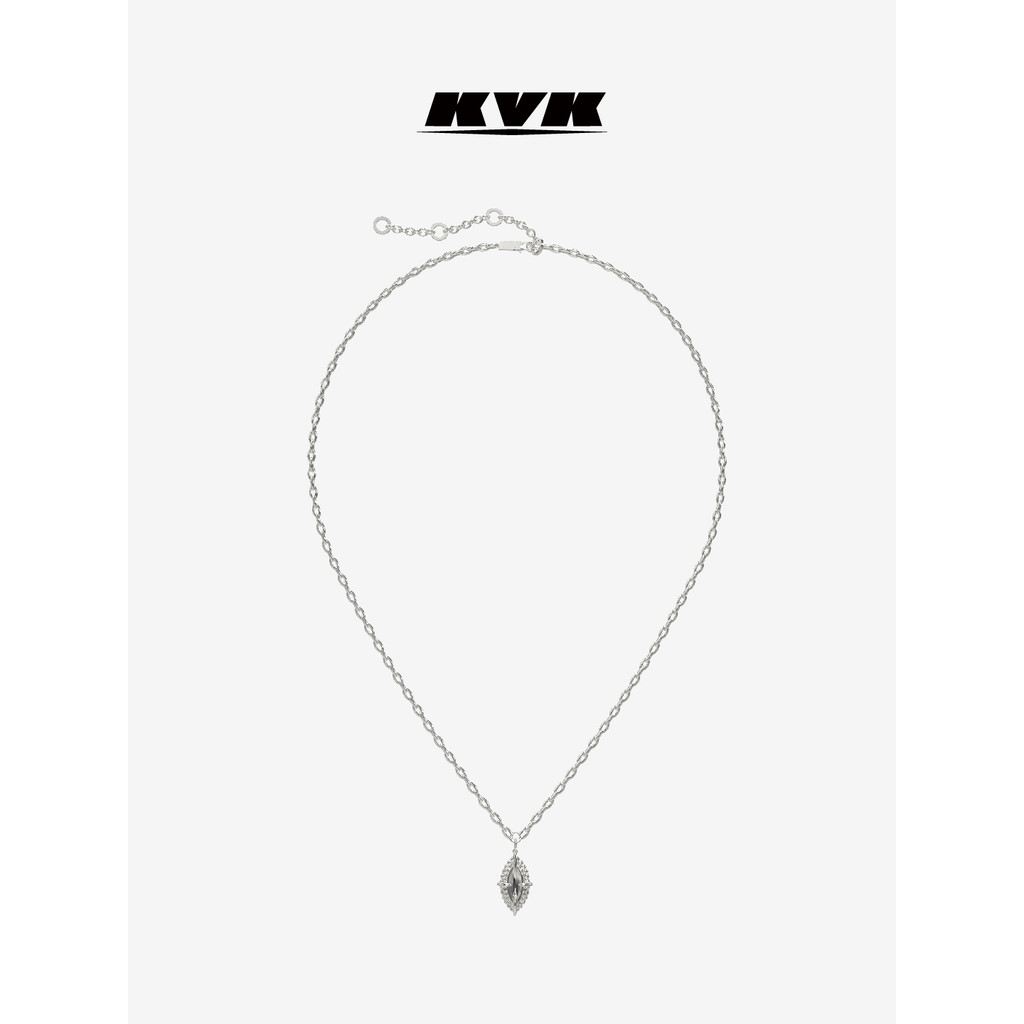 KVK BAROQUE หมุนเวียน BAROQUE Series สร้อยคอยาวเว้า Niche Design Light Luxury Sweater Chain