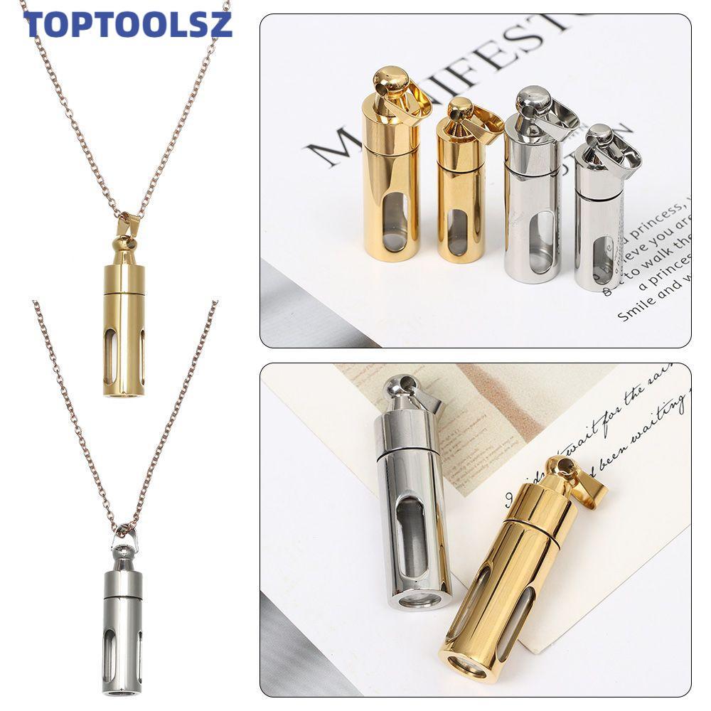 TOPTOOLS น้ําหอม Vial จี้อนุสรณ์ของขวัญ DIY สร้อยคอ