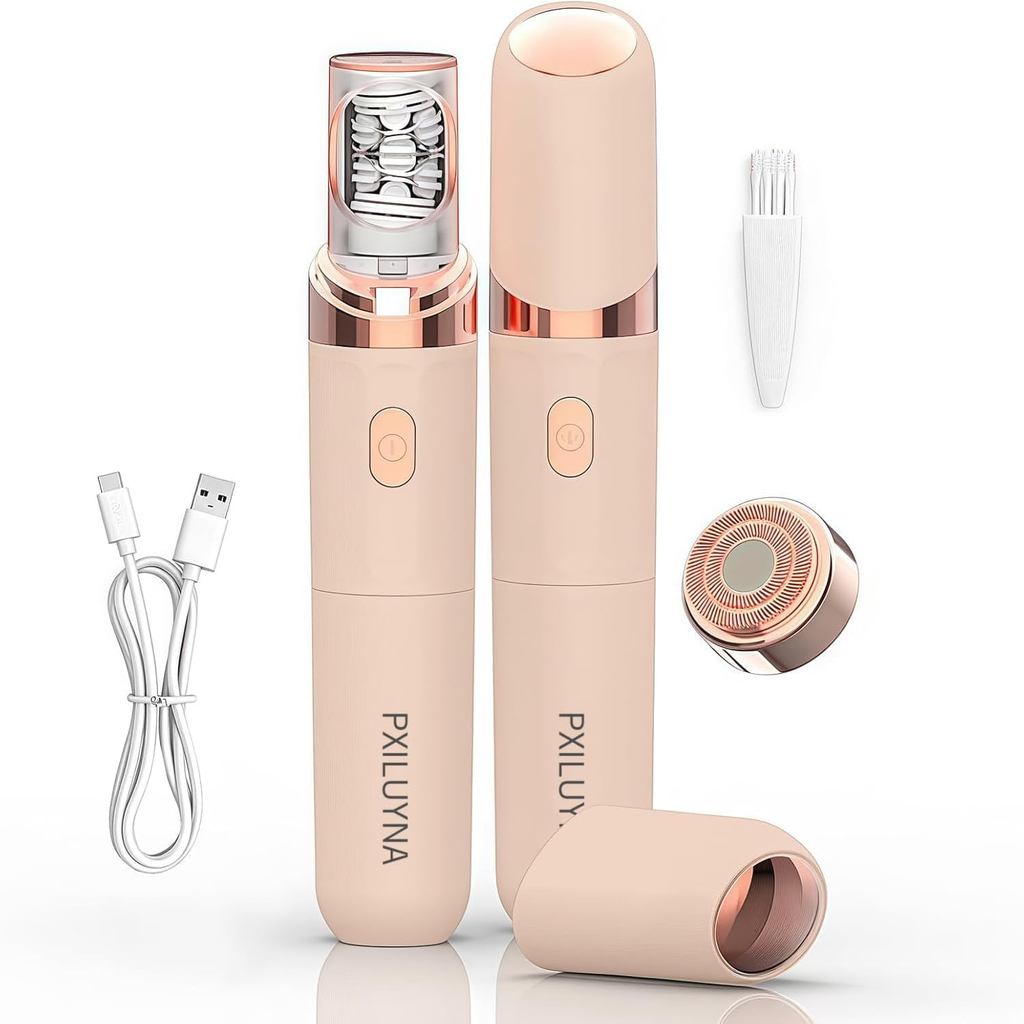 Pro 3.0 เครื่องกําจัดขนใบหน้าผู้หญิง - 2-in-1 Plxuyepli การกําจัดรากที่อ่อนโยนสําหรับผมหยาบและละเอีย