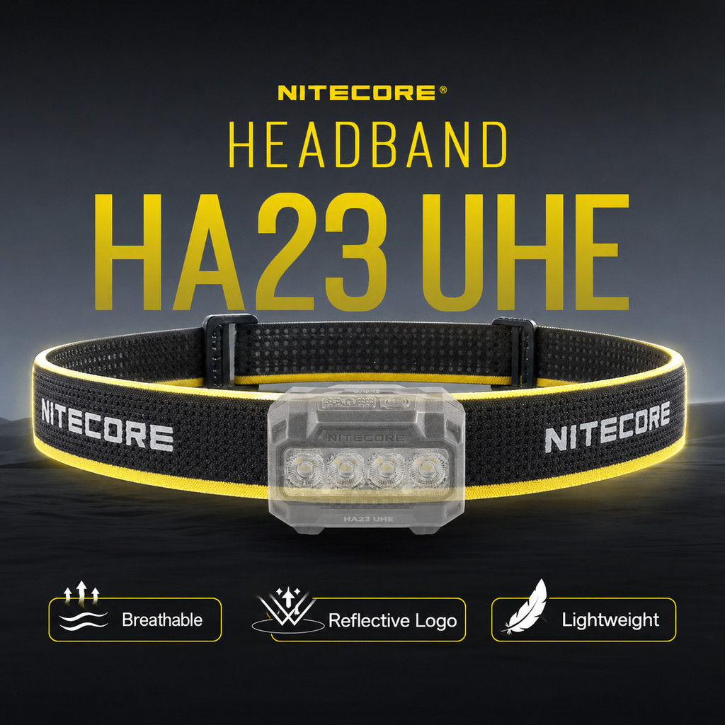 100%. NITECORE HA23 UHE ที่คาดผมสะท้อนแสงระบายอากาศน้ําหนักเบา