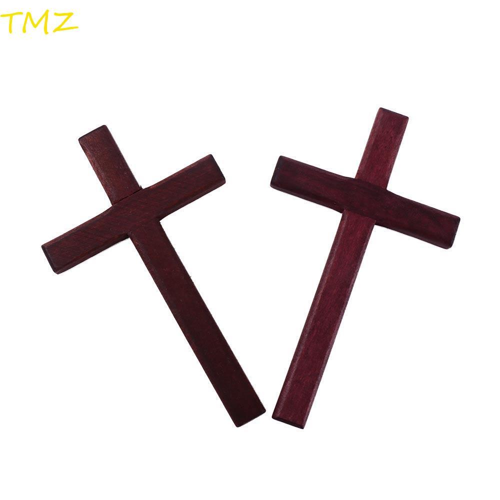 TMZ14968 คริสเตียนตกแต่งสร้อยคอจี้ไม้ศาสนาเสน่ห์คริสเตียนอธิษฐานพระเยซูจี้