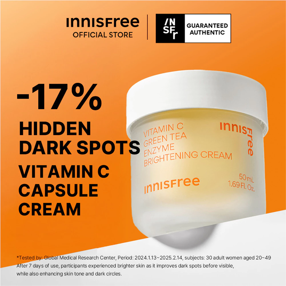 Innisfree Vitamin C Green Tea Brightening Cream 50ml อินนิสฟรี วิตามินซีครีม thumbnail 3