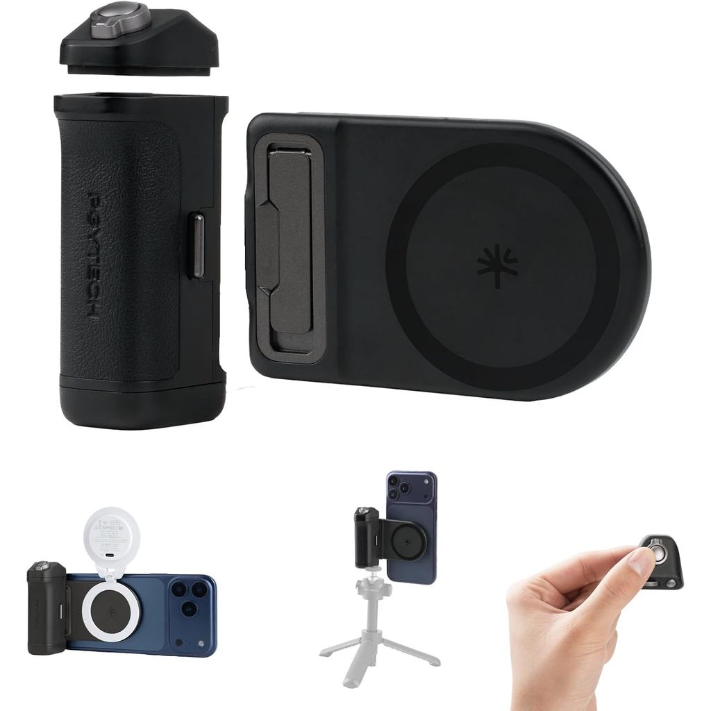 PGYTECH MagCam 2 Phone Grip 3-in-1Camera Phone Grip Modular Kit รีโมทบลูทูธ