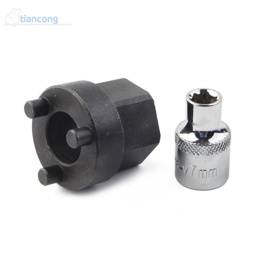 TIANCONG A/C คอมเพรสเซอร์คลัทช์ Hub Remover เครื่องมือ, Black & Sliver 3/8 ไดรฟ์ Clutchless คอมเพรสเ