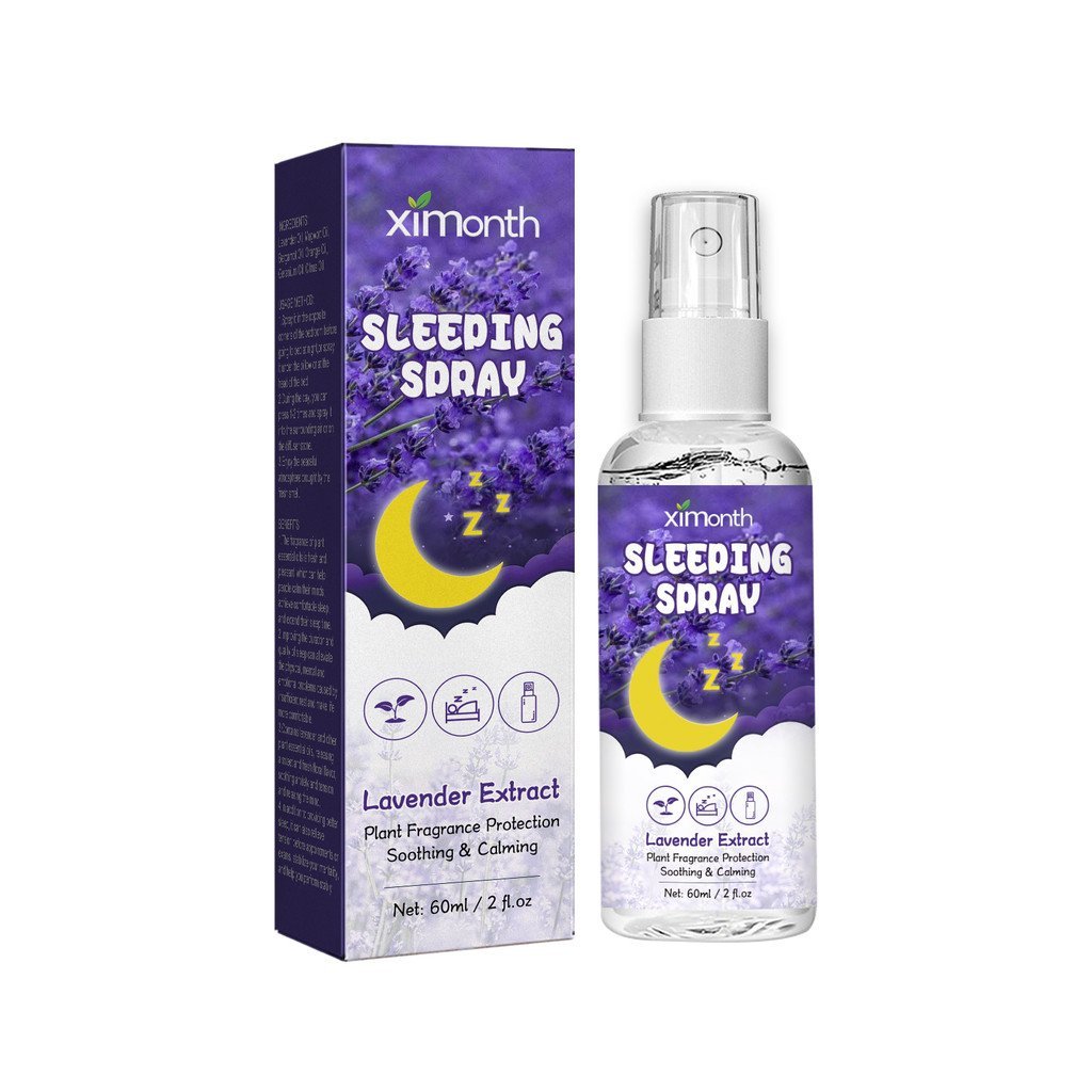 Ximonth Lavender Sleeping Spray บรรเทาอาการความวิตกกังวลผ่อนคลาย Mind Help Sleep Safe Sleep Spray B5