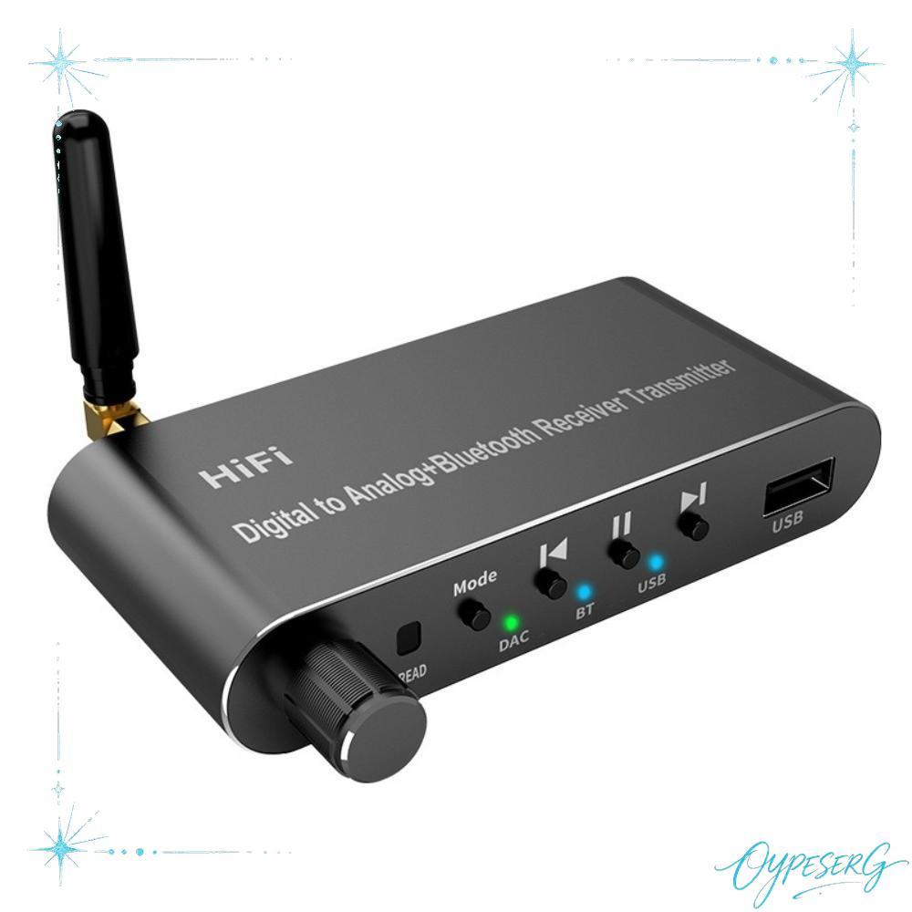 OYAPESERG ออปติคัลดิจิตอลเป็น 3.5 มม. พร้อมตัวรับสัญญาณ Bluetooth 5.1 ตัวแปลงเสียงดิจิตอลเป็นอะนาล็อ