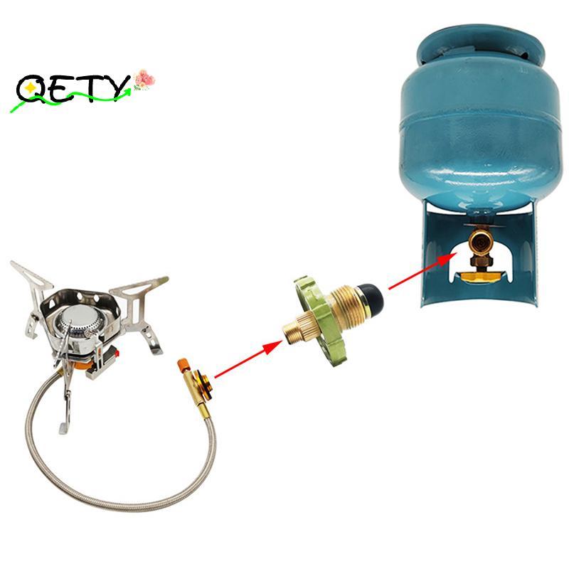 [qetyellow] LPG Tank Converter Head ทนทานเตาแก๊สตัวเชื่อมต่อโลหะผสมสังกะสีใช้งานได้จริง LPG Tank Ada